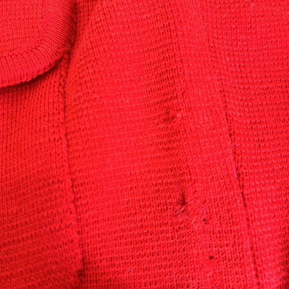May D&F Bright Red vintage‎ cardigan size 12 (848) - Picture 9 of 10